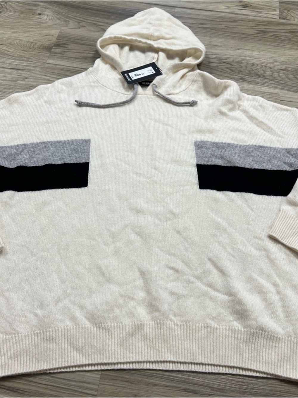 Murano Intergalactic Collection Wool Cashmere Blend Pullover Hoodie Men 2XL $195